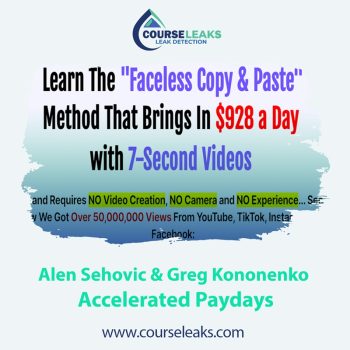 Accelerated Paydays – Alen Sehovic & Greg Kononenko
